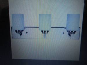 lot 236 image: Canarm Carmen 3 Light 24 Wide Bath...