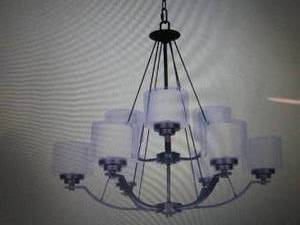 lot 255 image: Sunset Lighting F17009-64 Sunset Ch...