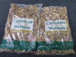 lot 345 image: 2- 16 oz Bags California Shelled Wa...