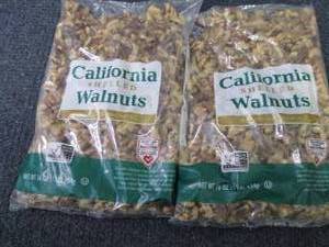 lot 348 image: 2- 16 oz Bags California Shelled Wa...