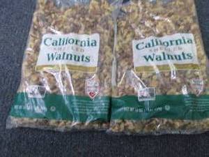 lot 349 image: 2- 16 oz Bags California Shelled Wa...