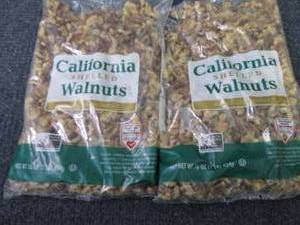 lot 351 image: 2- 16 oz Bags California Shelled Wa...