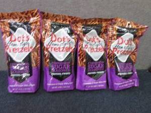 lot 367 image: 4- 16 oz Dots Cinnamon Sugar Pretz...