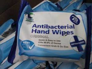 lot 384 image: 36- 20 ct Antibacterial Hand Wipes...