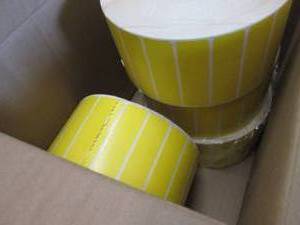 lot 457 image: 4 Rolls 3.5x1 Yellow Labels...