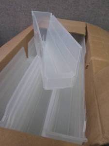 lot 471 image: Case of 36 Clear Shelf Bins 11 58 ...
