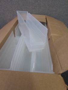 lot 472 image: Case of 36 Clear Shelf Bins 11 58 ...