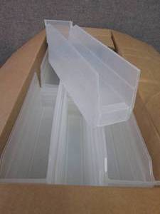 lot 474 image: Case of 36 Clear Shelf Bins 11 58 ...