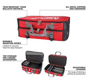 lot 76 image: MILWAUKEE WetDry Shop Vacuum Tool and Attachment Storage Bag (1-Piece) (02062450)