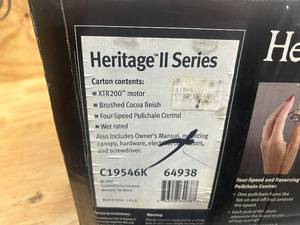 lot 78 image: CASABLANCA Heritage II Ceiling Fan (does not include blades)