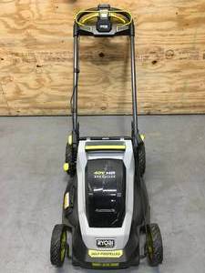 lot 53 image: 40V HP BRUSHLESS 20 SELF-PROPELLED LAWN MOWER With 6Ah Battery Model # RY401018