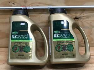 lot 111 image: Lot of 2 - Scotts 17511 Ez Seed Tall Fescue Grass Seed, 3-34 Pound Jug