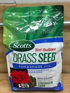 lot 113 image: Scotts 18055 5.6 Pound Sun And Shade Grass Seed