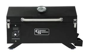 lot 41 image: COUNTRY SMOKERS Portable Pellet Grill CS150PPG (Retails for $224.99)