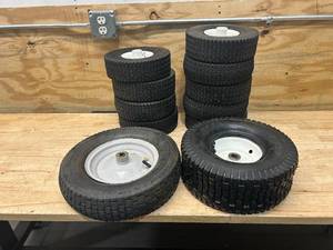 lot 125 image: Lot of 11 Trailer Tires (not holding air)