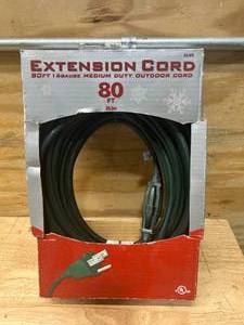 lot 141 image: 80 FT 1 Gauge Medium Duty Outdoor Extension Cord