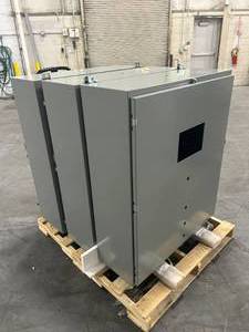 lot 158 image: SCE Lot of 3- Industrial Control Panel Enclosures Type 3R, 12, 4