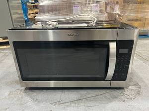 lot 176 image: Whirlpool 1.7 cu. ft. Over the Range Microwave - Stainless Steel Model # WMH31017HS10 (Untested Scratch And Dent)