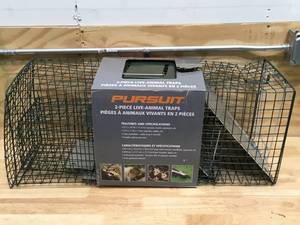 lot 142 image: Pursuit Live Animal Traps 2-Pack (Some denting)