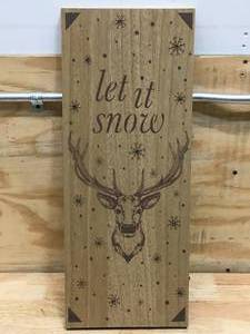 lot 150 image: Let It Snow Light Up Sign (Does Not Light Up)