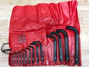 lot 173 image: Allen No.663 19-Piece Short Arm Hex Wrench Set