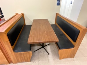 Booths with table