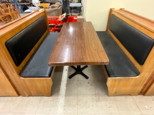 Booths with table