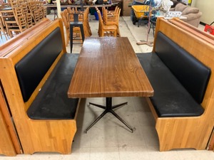 Booths with table