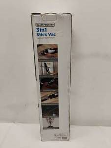 NEW BLACK AND DECKER 3 IN 1 STICK VACUUM