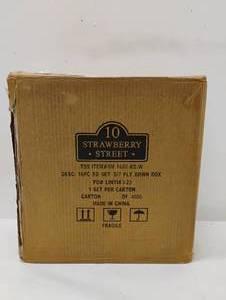 NEW 10 STRAWBERRY STREET 16 PIECE ROUND SET