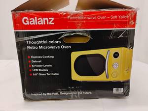 NEW GALANZ RETRO MICROWAVE OVEN