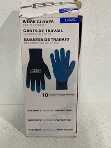 lot 38 image: Latex Coated Work Gloves