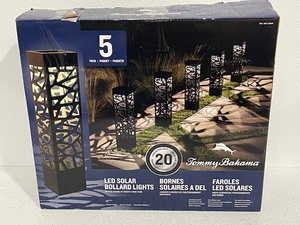 lot 56 image: Tommy Bahama LED Solar Bollard Lights