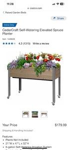 lot 40 image: Cedar Craft Self Watering Planter