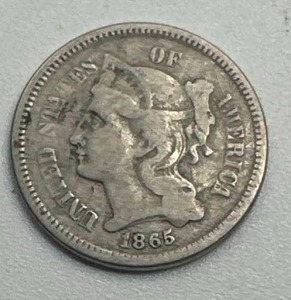 1865 Three Cent Nickel