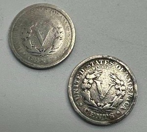 1899 & 1912 Liberty V Nickel