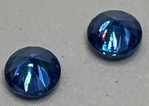 Lot of 2 Blue Sapphires from Ceylon