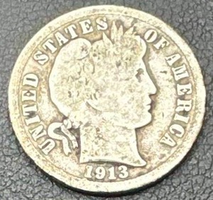 1913 Barber Dime
