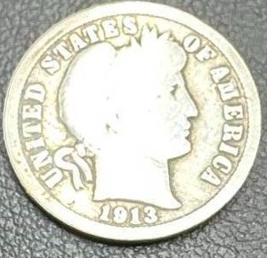1913 Barber Dime