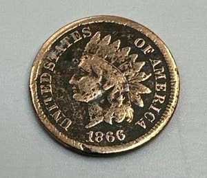 1866 Indian Head Penny