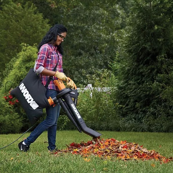 lot 172 image: NEW  Worx TRIVAC 12 Amp 3-in-1 BlowerMulcherVacuum With LEAFPRO Collection System