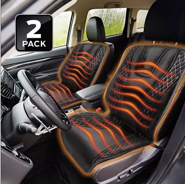 lot 181 image: NEW Monster Automatic Heated Car Seat Cushions 2-pk