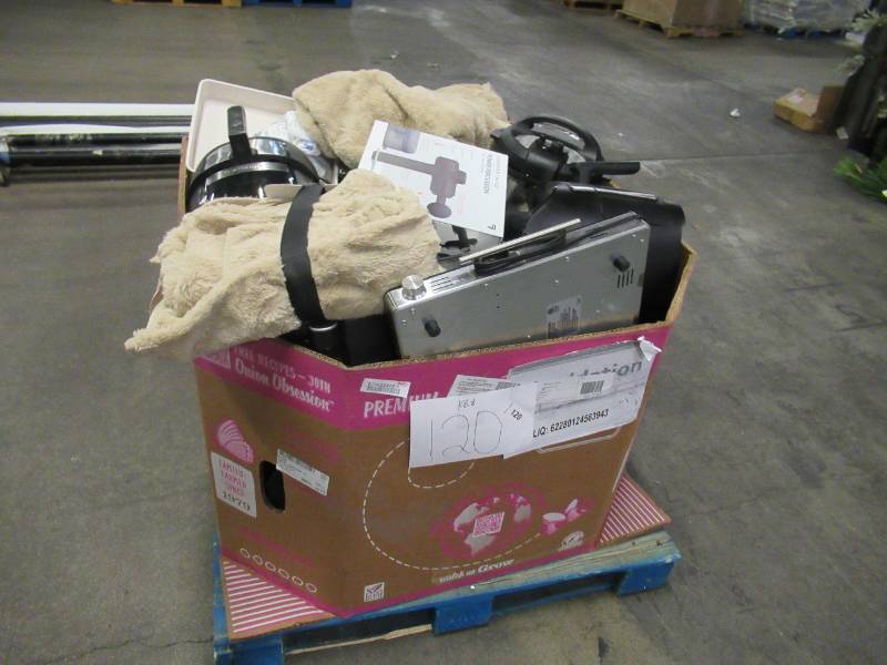 lot 120 image: Pallet of Store Overstock Store and Ecommerce Product and Returns