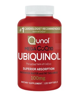lot 227 image: NEW Qunol Mega CoQ10 Ubiquinol Softgels, 100 mg 120 ct.