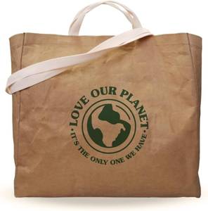 lot 836 image: EARTHGRADE Reusable Grocery Shopping Bag  Sustainable & Eco Friendly Washable Paper Totes with Cotton Canvas Handles & Durable Seams