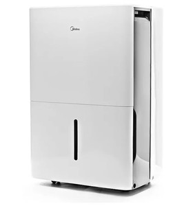 lot 93 image: NEW Midea 50-Pint Dehumidifier with Pump - White