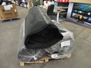 lot 114 image: 3 Rolls of Furniture Fabric NEW Yaw Liamy Brushed Tricot Farbic - Black -