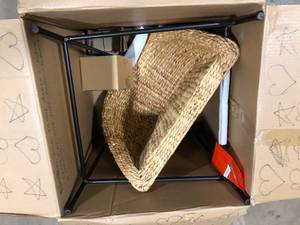 StyleWell Natural Woven Hyacinth Counter Stool with Low Back Customer Returns See Pictures