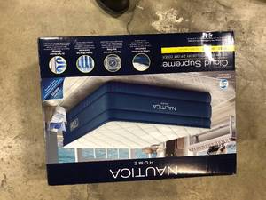 Nautica Cloud Supreme 20 in. Queen Zip-Off Pillowtop Air Mattress  Customer Returns See Pictures