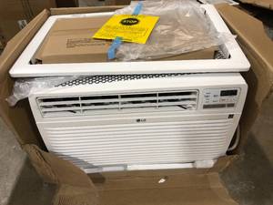 LG 11,800 BTU 230-Volt Through-the-Wall Air Conditioner LT1236CER Cools 550 Sq. Ft. with and remote in White Customer Returns See Pictures